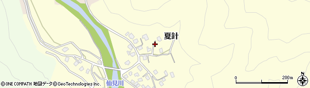 新潟県五泉市夏針279周辺の地図