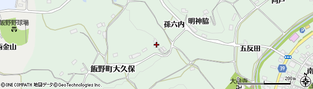 福島県福島市飯野町大久保7周辺の地図