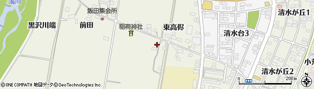 福島県喜多方市松山町大飯坂西高侭1894周辺の地図