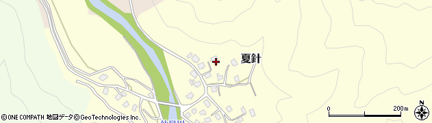 新潟県五泉市夏針283周辺の地図