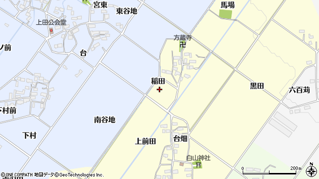 〒966-0003 福島県喜多方市岩月町橿野の地図