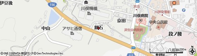 福島県川俣町（伊達郡）鶴沢（餅石）周辺の地図