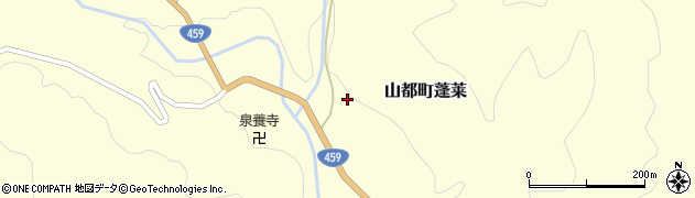 福島県喜多方市山都町蓬莱（上川原）周辺の地図