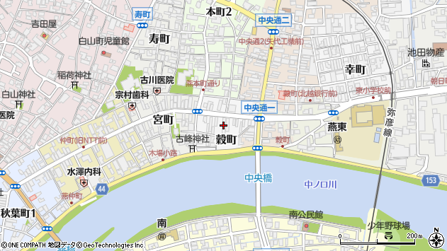 〒959-1256 新潟県燕市穀町の地図