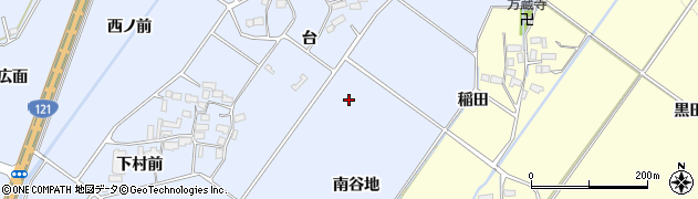 福島県喜多方市岩月町宮津（南谷地）周辺の地図