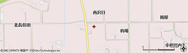 福島県南相馬市原町区深野（西沢目）周辺の地図