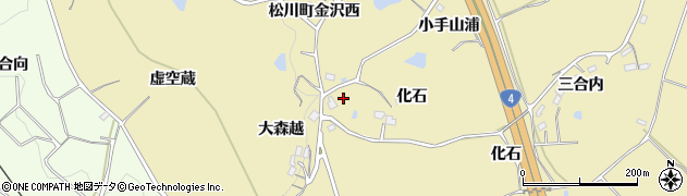 福島県福島市松川町金沢小手山周辺の地図