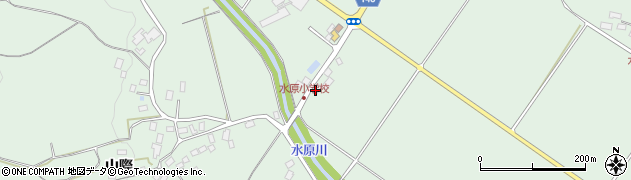 福島県福島市松川町水原政所周辺の地図