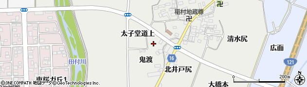 福島県喜多方市岩月町喜多方稲村西周辺の地図