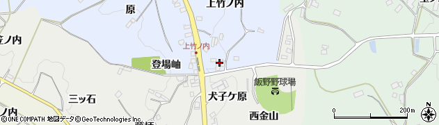 福島県福島市飯野町青木林蔭周辺の地図