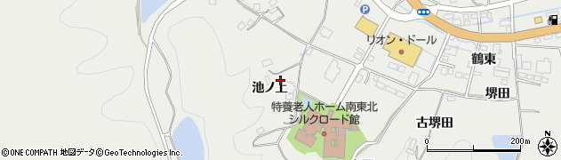 福島県川俣町（伊達郡）鶴沢（池ノ上）周辺の地図