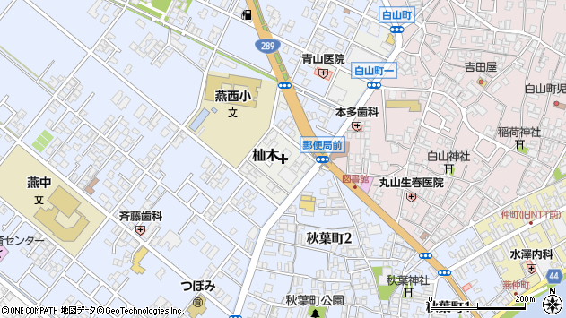 〒959-1284 新潟県燕市杣木の地図