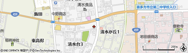 ローソン喜多方清水台店周辺の地図