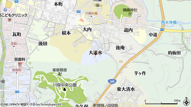 〒960-1431 福島県伊達郡川俣町大清水の地図