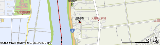 泊船寺周辺の地図