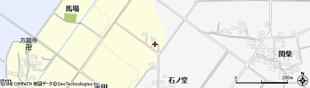 福島県喜多方市岩月町橿野（黒田）周辺の地図
