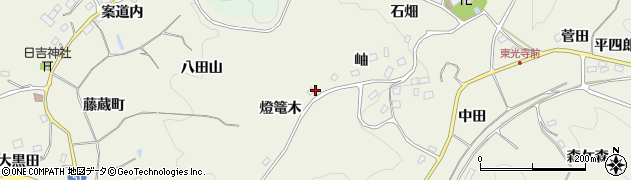 福島県福島市飯野町明治（燈篭木）周辺の地図
