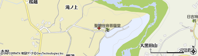 福島県福島市松川町金沢川前周辺の地図