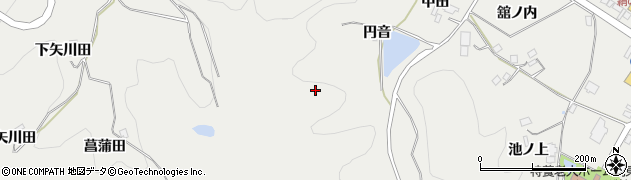福島県川俣町（伊達郡）鶴沢（桜石）周辺の地図