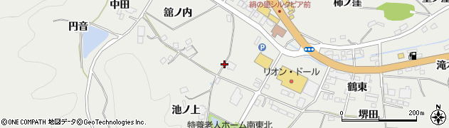 福島県川俣町（伊達郡）鶴沢周辺の地図