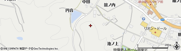 福島県川俣町（伊達郡）鶴沢（舘ノ山）周辺の地図