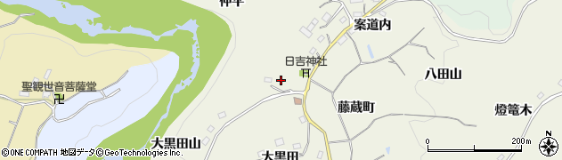 福島県福島市飯野町明治仲平周辺の地図
