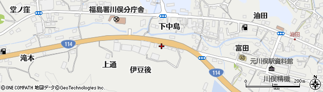 福島県伊達郡川俣町鶴沢伊豆後周辺の地図
