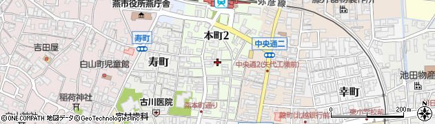 新潟県燕市本町周辺の地図