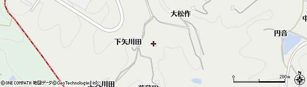 福島県川俣町（伊達郡）鶴沢（大間）周辺の地図