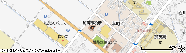 新潟県加茂市周辺の地図