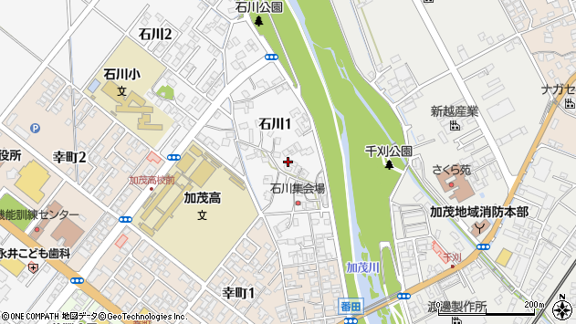 〒959-1312 新潟県加茂市石川の地図