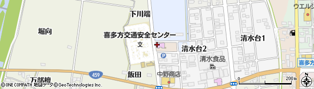 福島県喜多方市松山町村松寺分周辺の地図