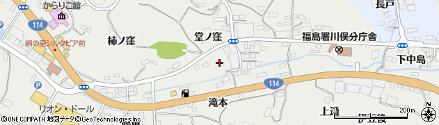 福島県川俣町（伊達郡）鶴沢（堂ノ窪）周辺の地図