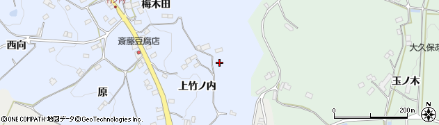 福島県福島市飯野町青木上竹ノ内周辺の地図