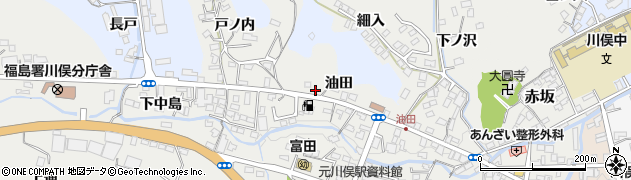 福島県川俣町（伊達郡）鶴沢（油田）周辺の地図