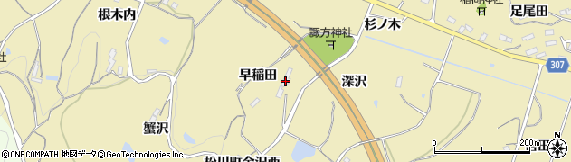 福島県福島市松川町金沢（深沢）周辺の地図