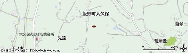 福島県福島市飯野町大久保向戸山周辺の地図