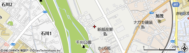 新潟県加茂市千刈周辺の地図