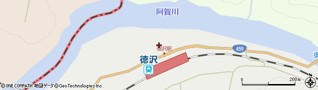 福島県西会津町（耶麻郡）群岡（徳沢乙）周辺の地図