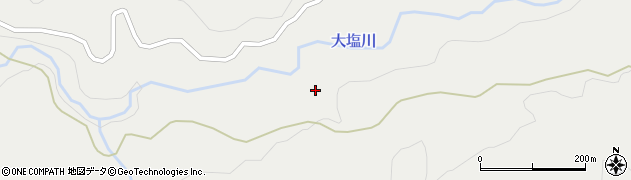 福島県北塩原村（耶麻郡）大塩（梅ノ木平）周辺の地図