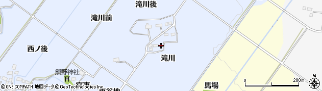 福島県喜多方市岩月町宮津（滝川）周辺の地図