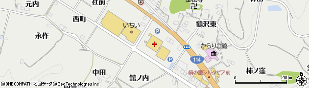 カインズＦＣ川俣店周辺の地図