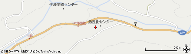 福島県北塩原村（耶麻郡）大塩（上六郎屋敷）周辺の地図