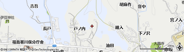 福島県川俣町（伊達郡）鶴沢（戸ノ内）周辺の地図
