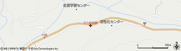 下六郎屋敷周辺の地図