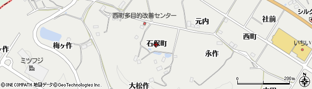 福島県川俣町（伊達郡）鶴沢（石保町）周辺の地図