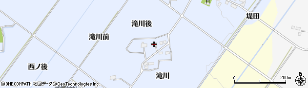 福島県喜多方市岩月町宮津（滝川後）周辺の地図
