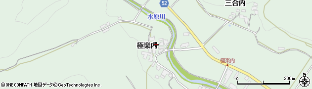 福島県福島市松川町水原（極楽内）周辺の地図