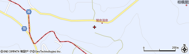 福島県福島市土湯温泉町（鷲倉山）周辺の地図