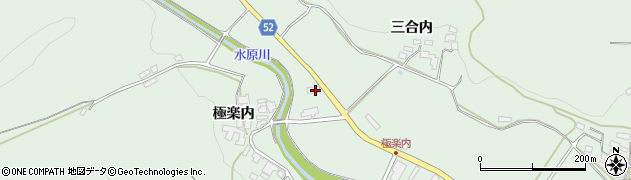 福島県福島市松川町水原（極楽内前）周辺の地図
